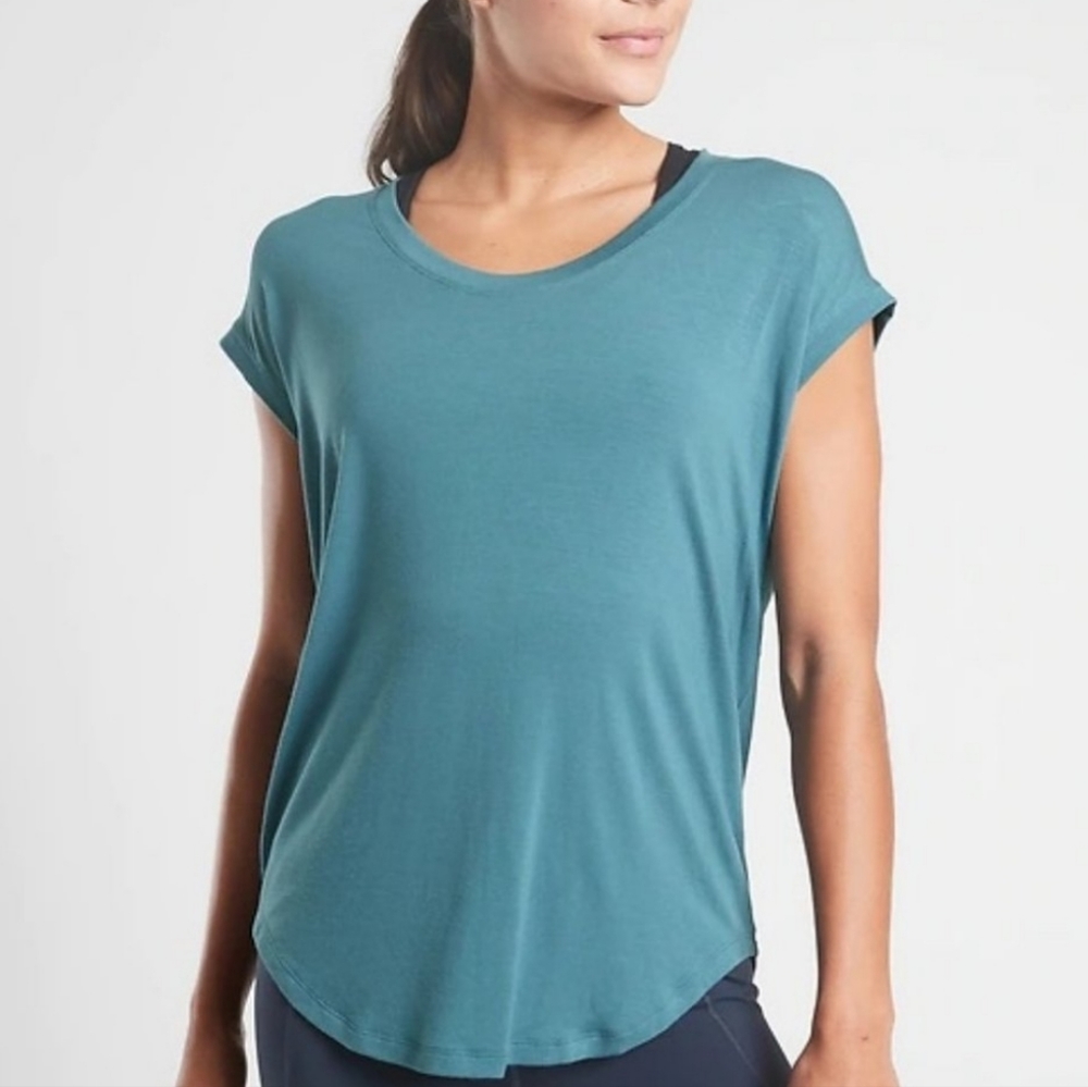 Athleta Cloudlight Stratus Short Sleeve Soft Tee Size XLT